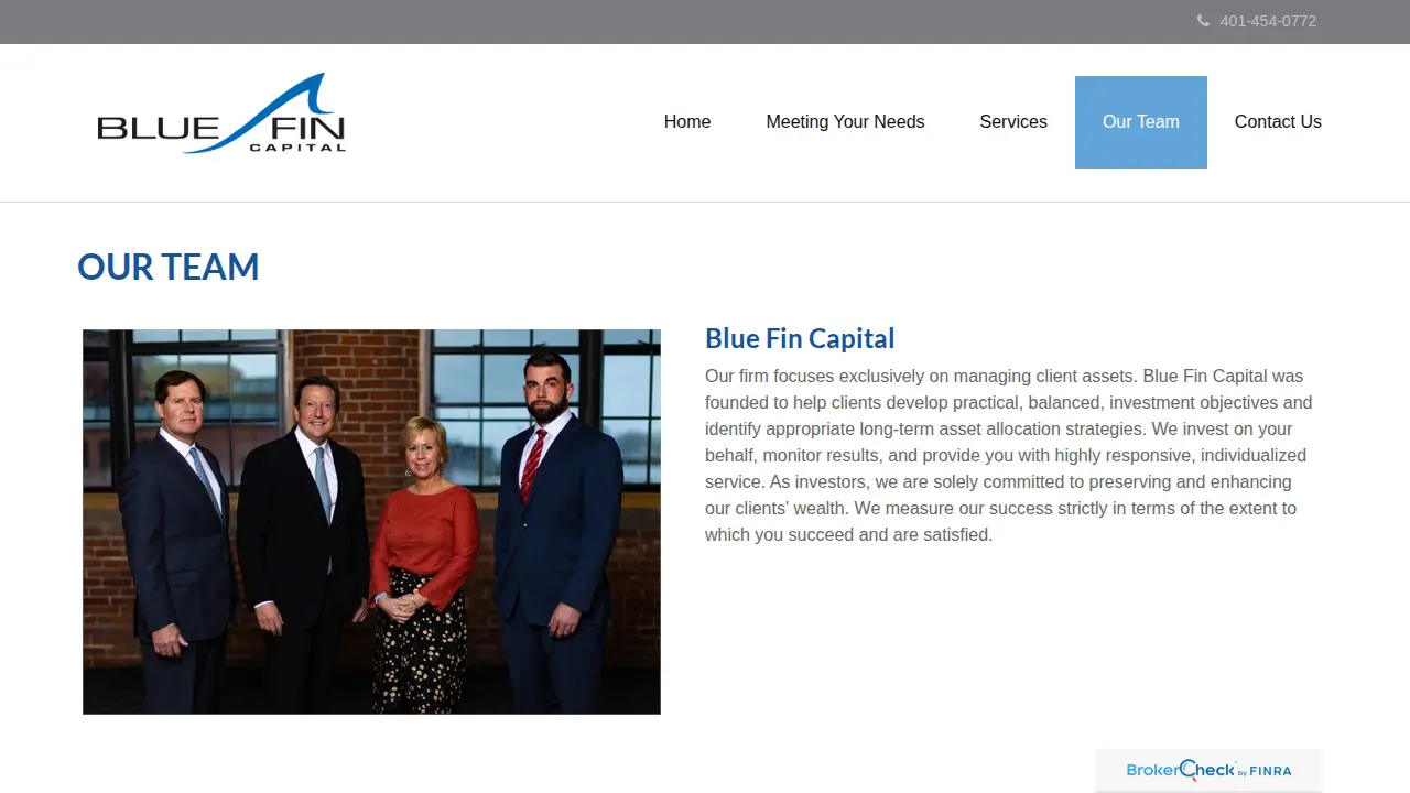 Blue Fin Capital Inc page