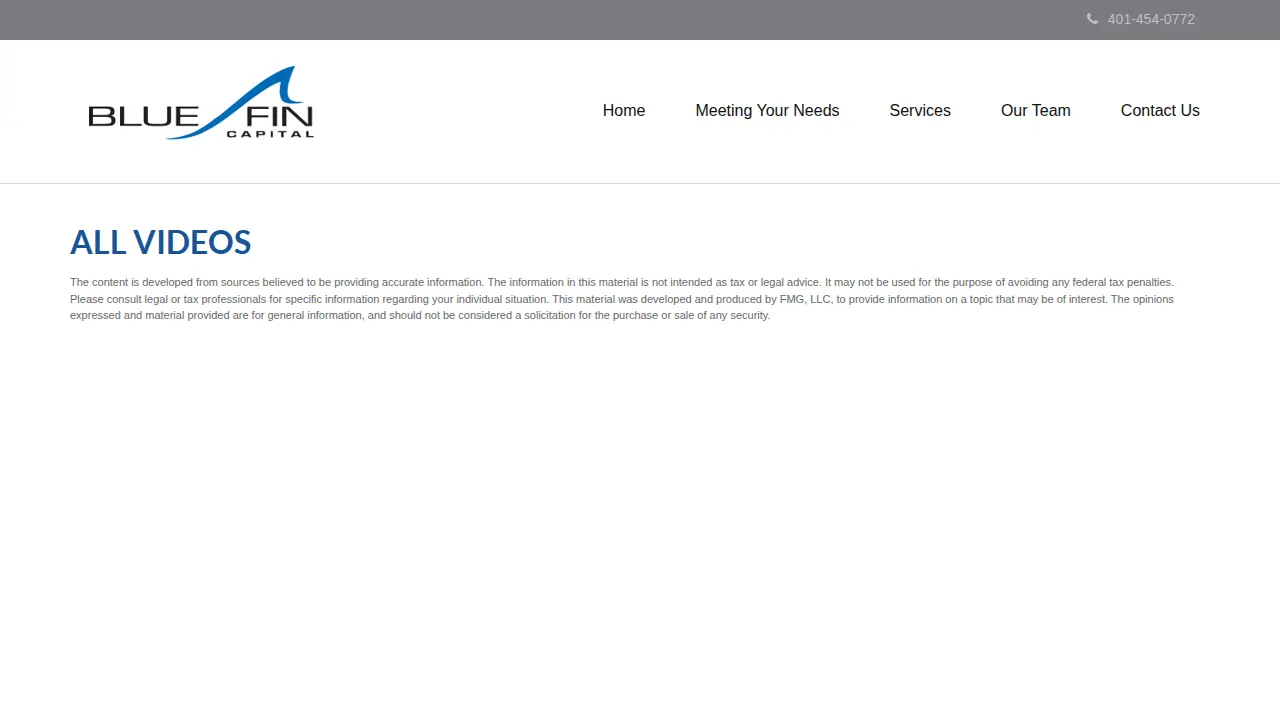 Blue Fin Capital Inc page