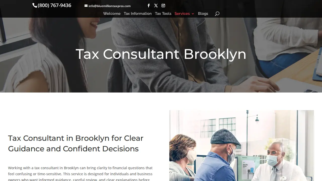 Blue Million Tax Professionals Inc page