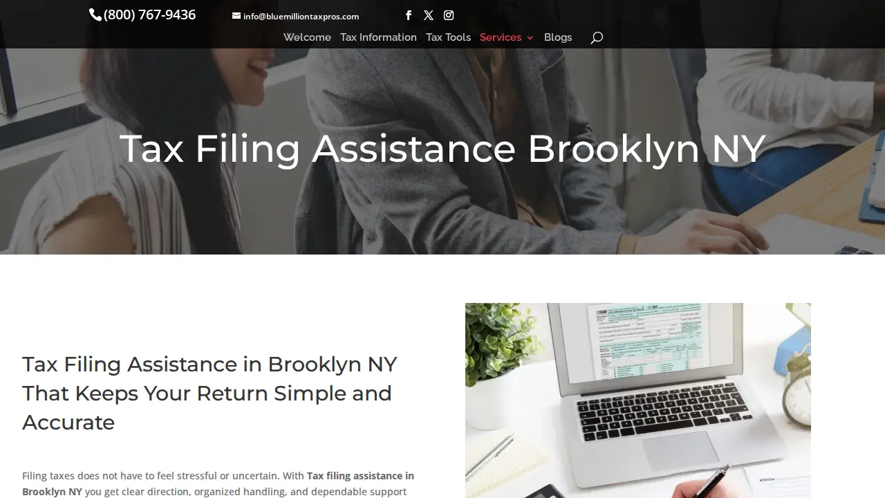 Blue Million Tax Professionals Inc page