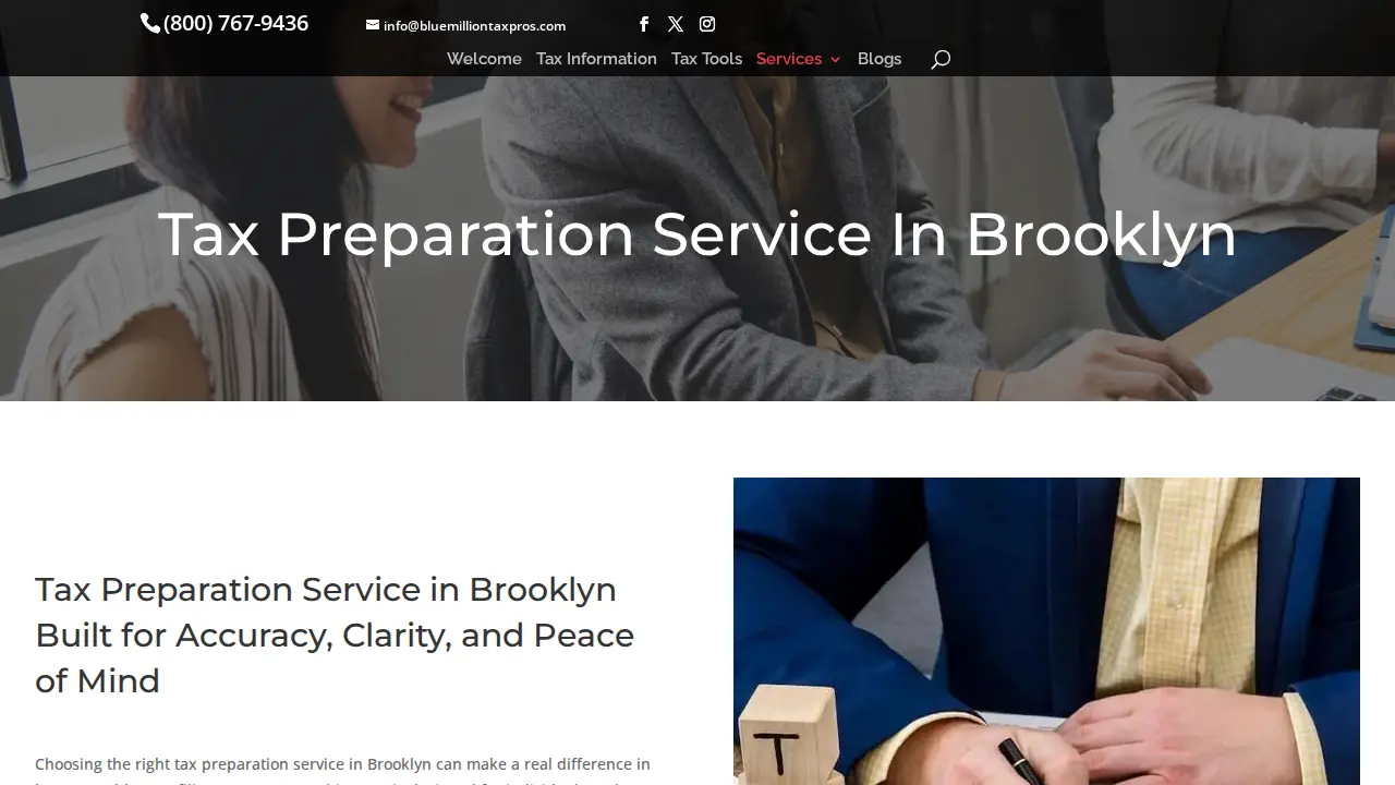 Blue Million Tax Professionals Inc page
