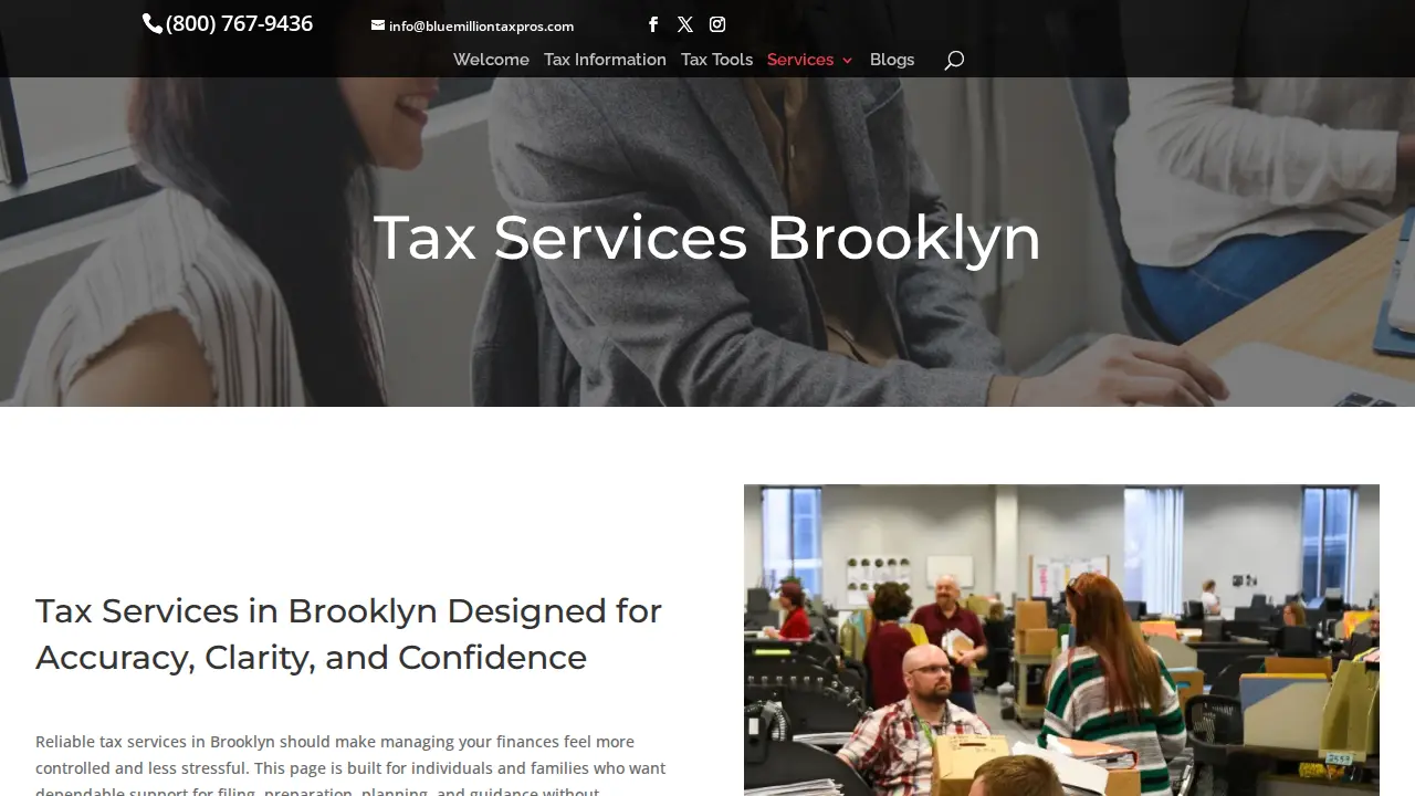 Blue Million Tax Professionals Inc page