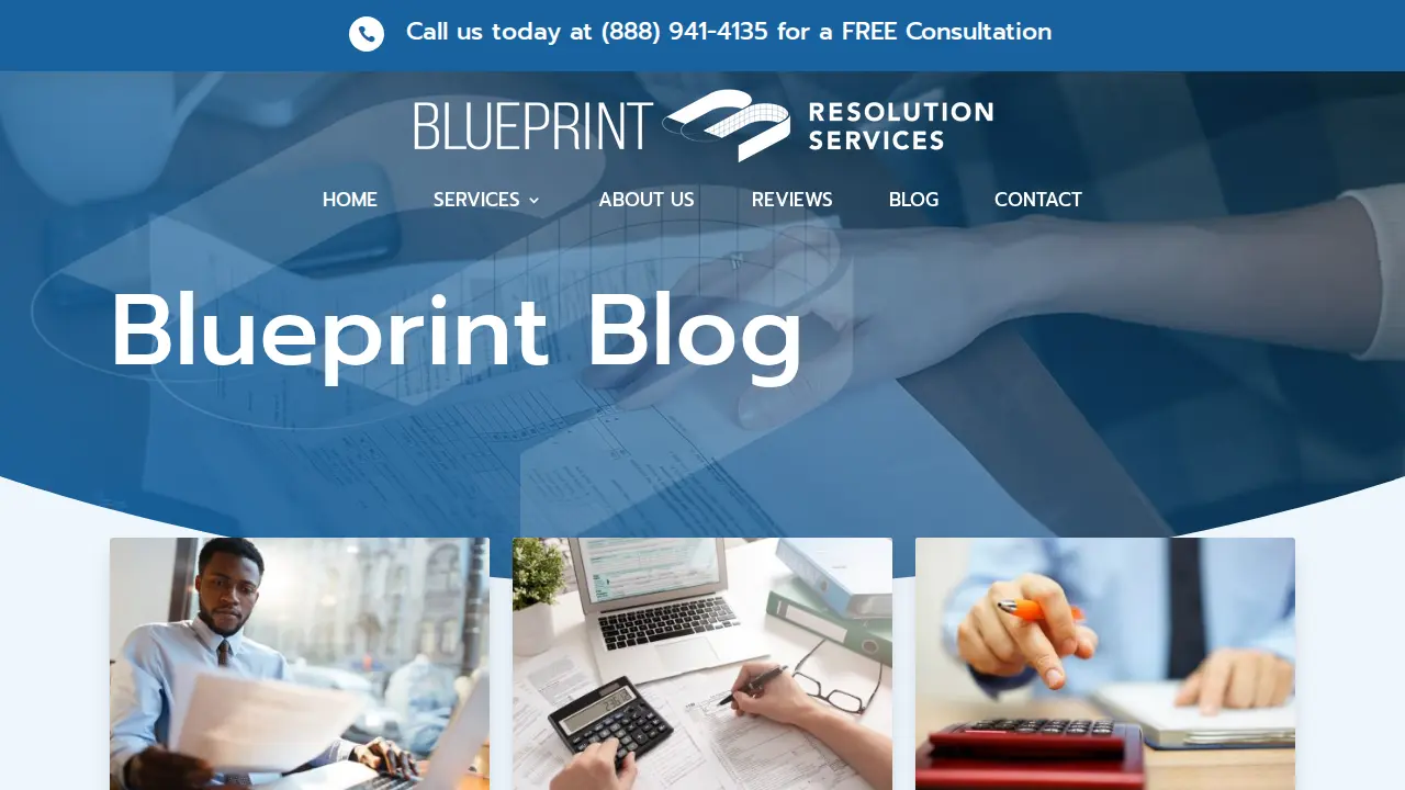 Blueprint Resolution Services page