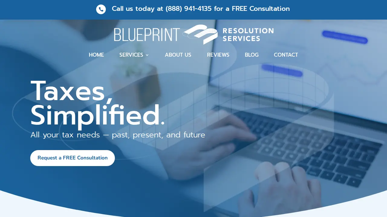 Blueprint Resolution Services page