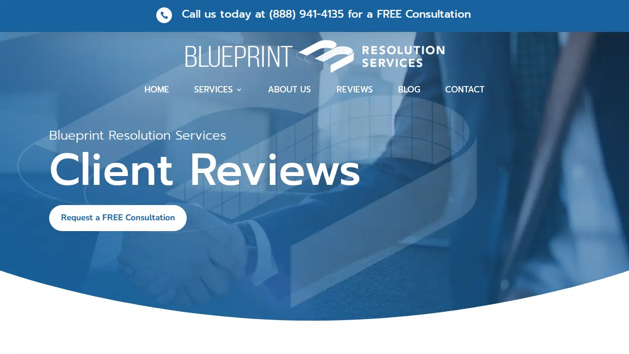 Blueprint Resolution Services page