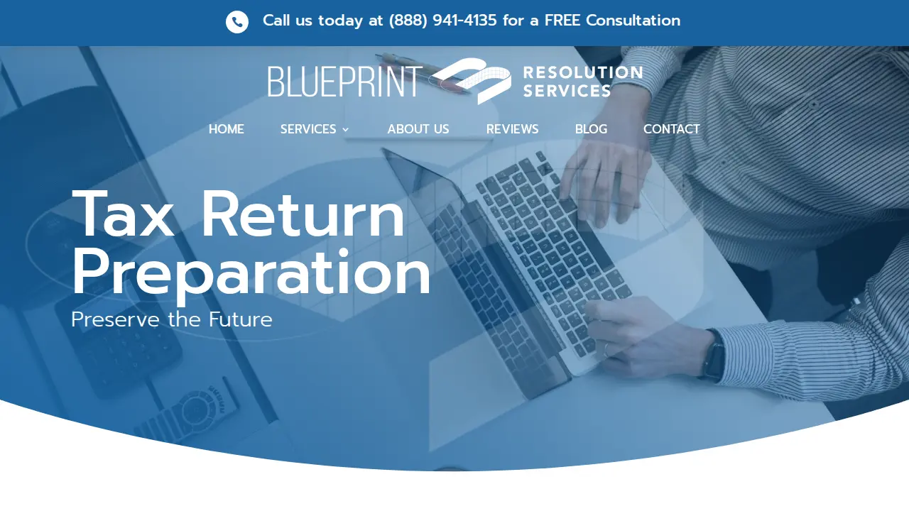 Blueprint Resolution Services page