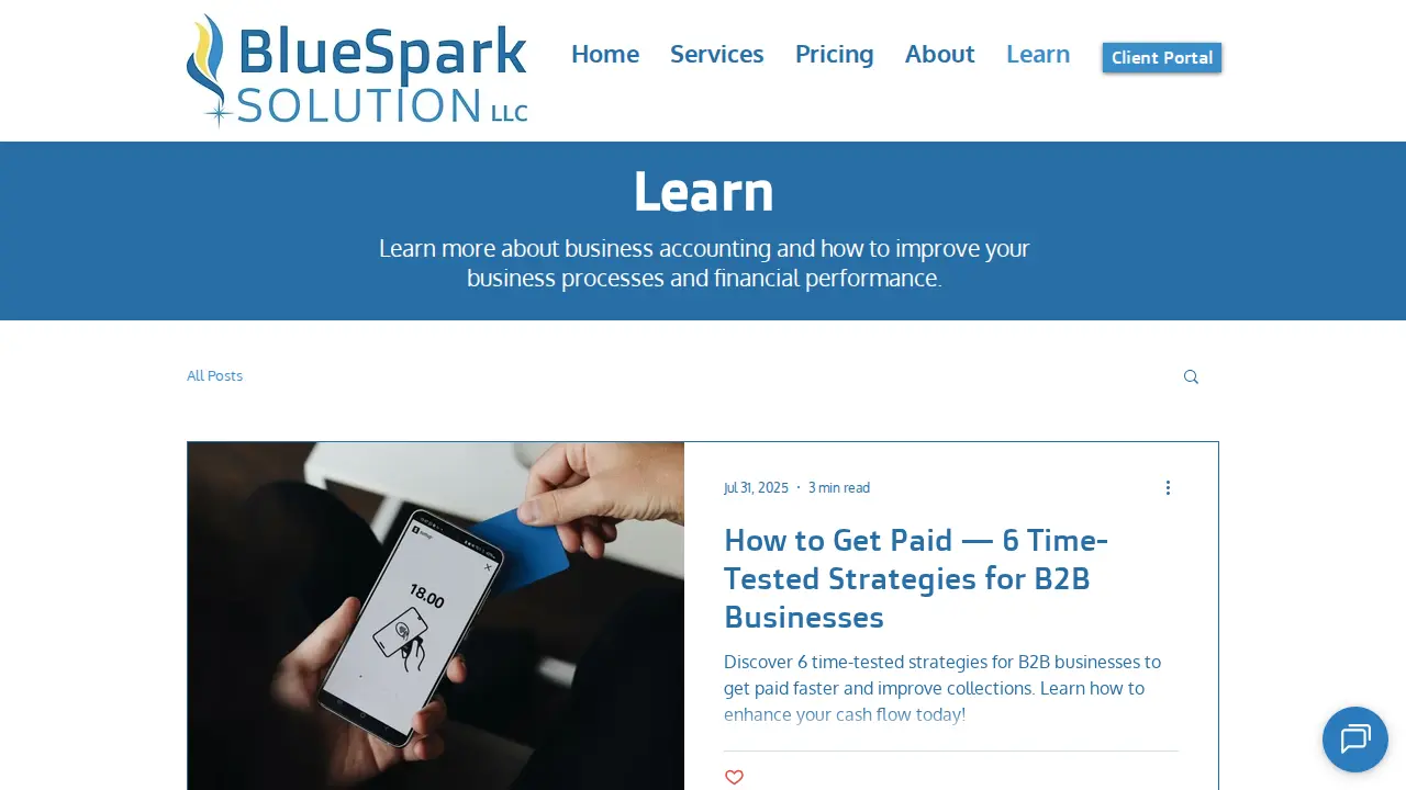 BlueSpark Solution page