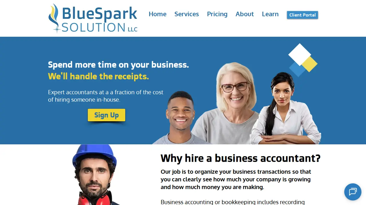 BlueSpark Solution page
