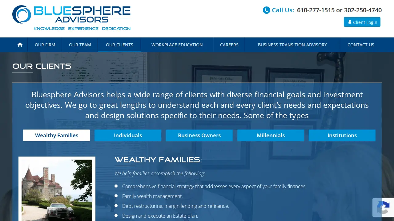 Bluesphere Advisors LLC page