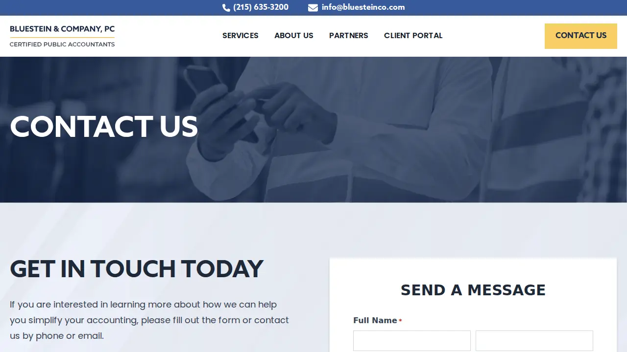 Bluestein, Michael & Co. page