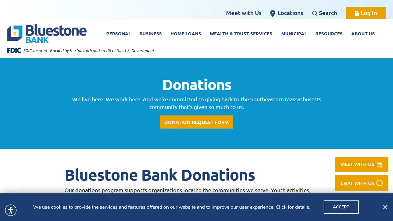 Bluestone Bank page