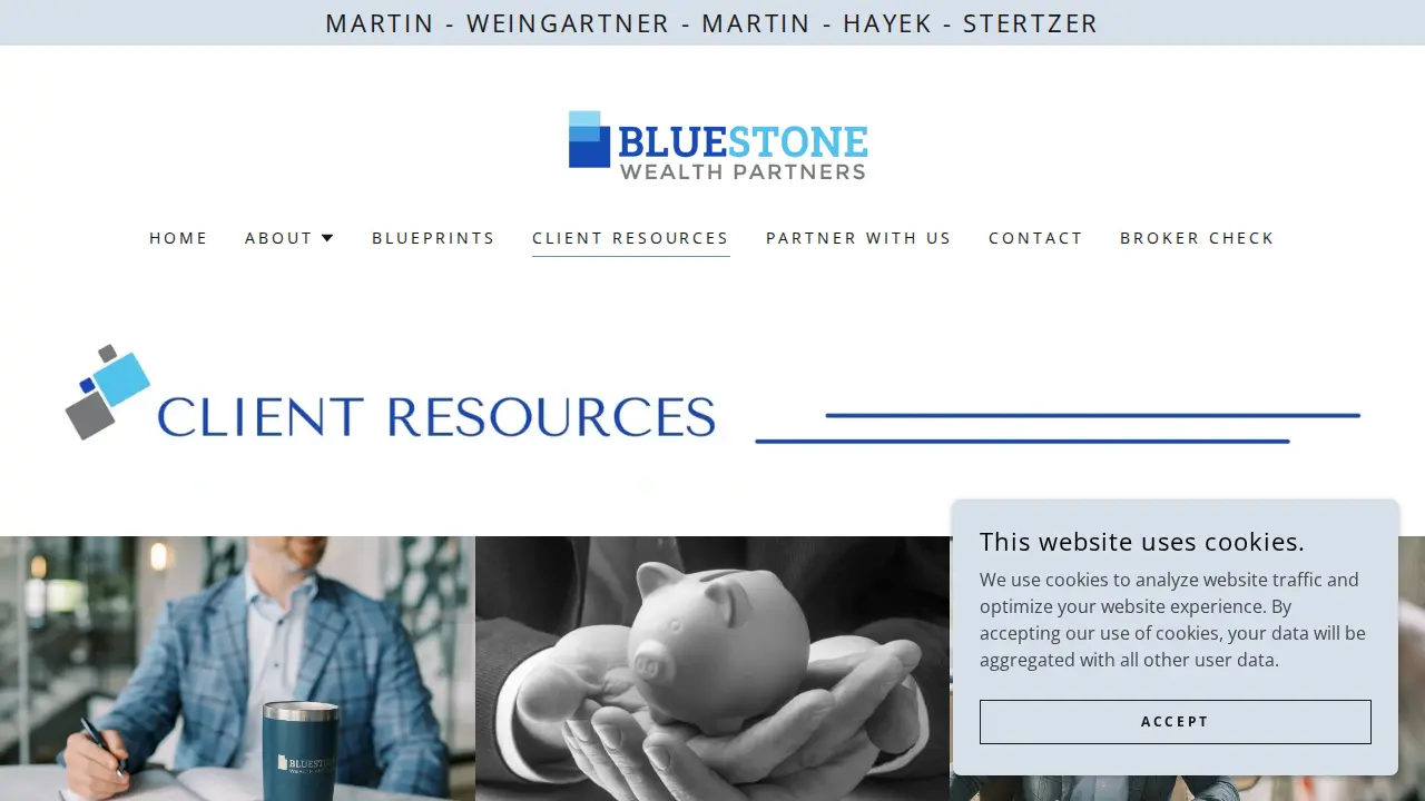 Bluestone Wealth Partners - Martin, Weingartner, Martin, Hayek & Stertzer page