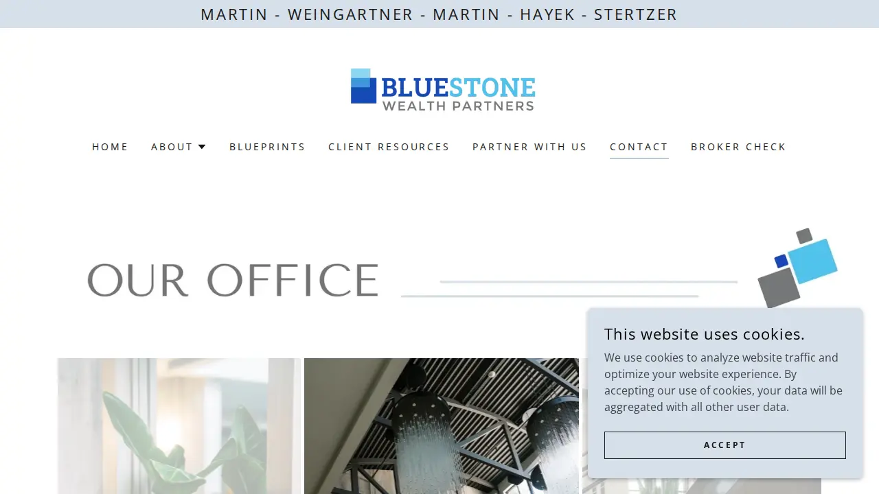 Bluestone Wealth Partners - Martin, Weingartner, Martin, Hayek & Stertzer page