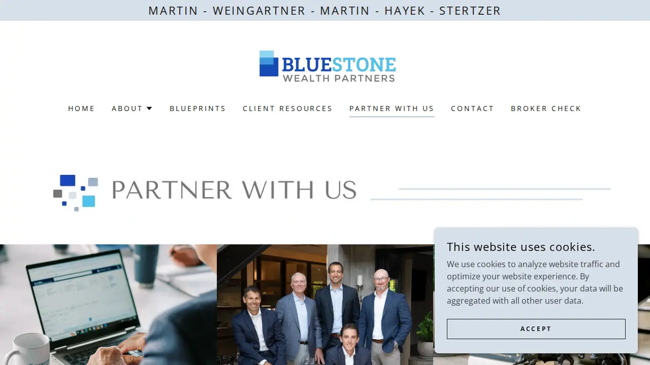 Bluestone Wealth Partners - Martin, Weingartner, Martin, Hayek & Stertzer page
