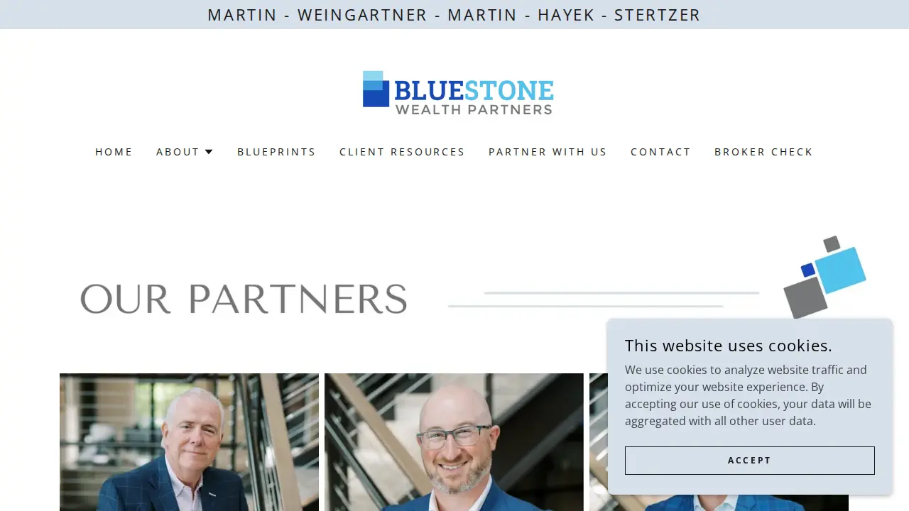 Bluestone Wealth Partners - Martin, Weingartner, Martin, Hayek & Stertzer page