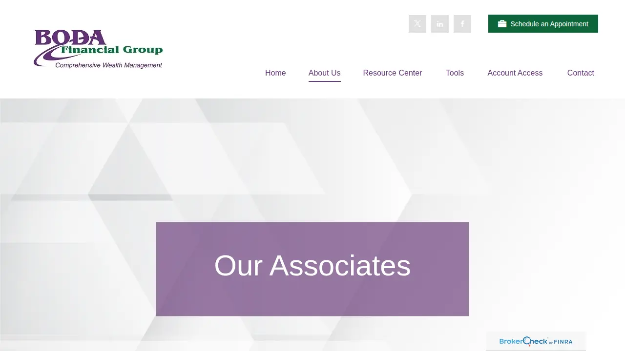Boda Financial Group, Inc. page