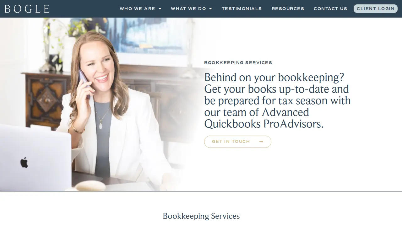Bogle Enterprises page