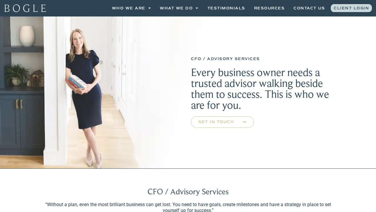 Bogle Enterprises page