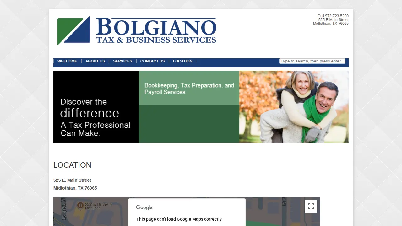 Bolgiano Tax & Business Services page