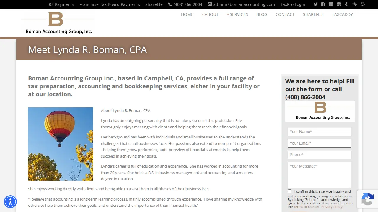 Boman Accounting Group Inc page