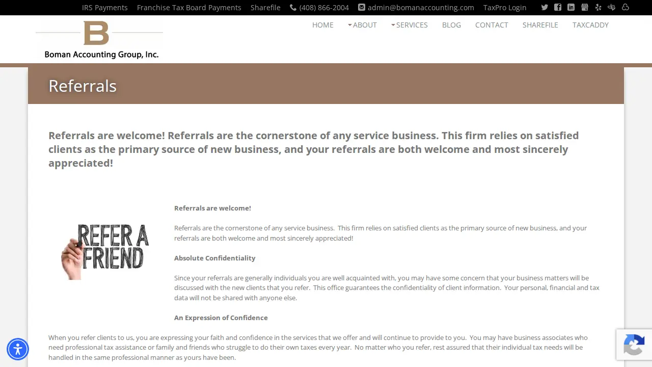 Boman Accounting Group Inc page