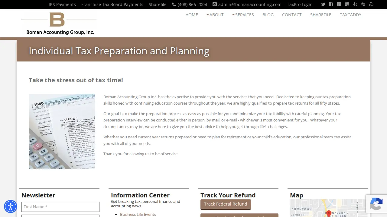 Boman Accounting Group Inc page