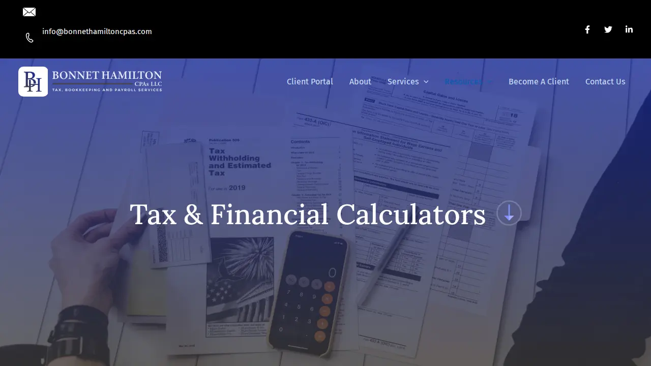 Bonnet Hamilton CPAs page