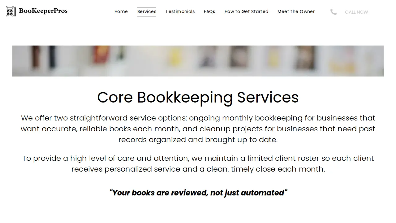 Bookeeperpros page