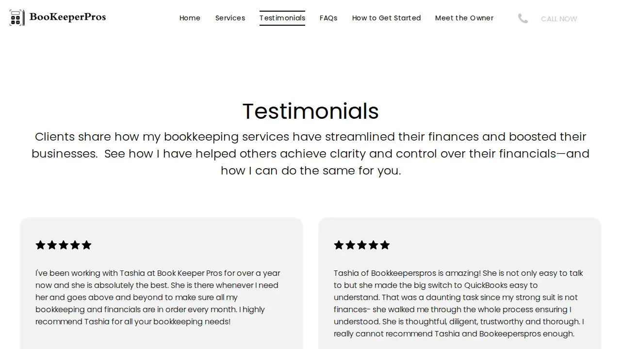 Bookeeperpros page