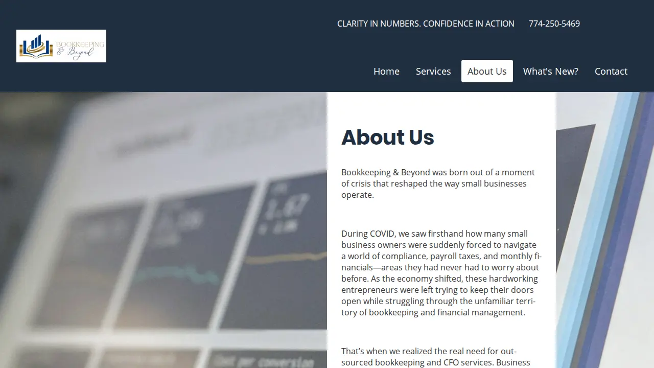 Bookkeeping & Beyond LLC page