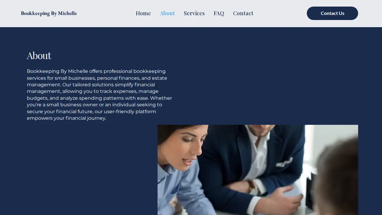 Bookkeeping By Michelle Inc page