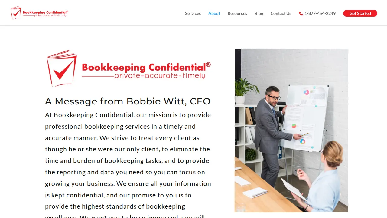Bookkeeping Confidential page