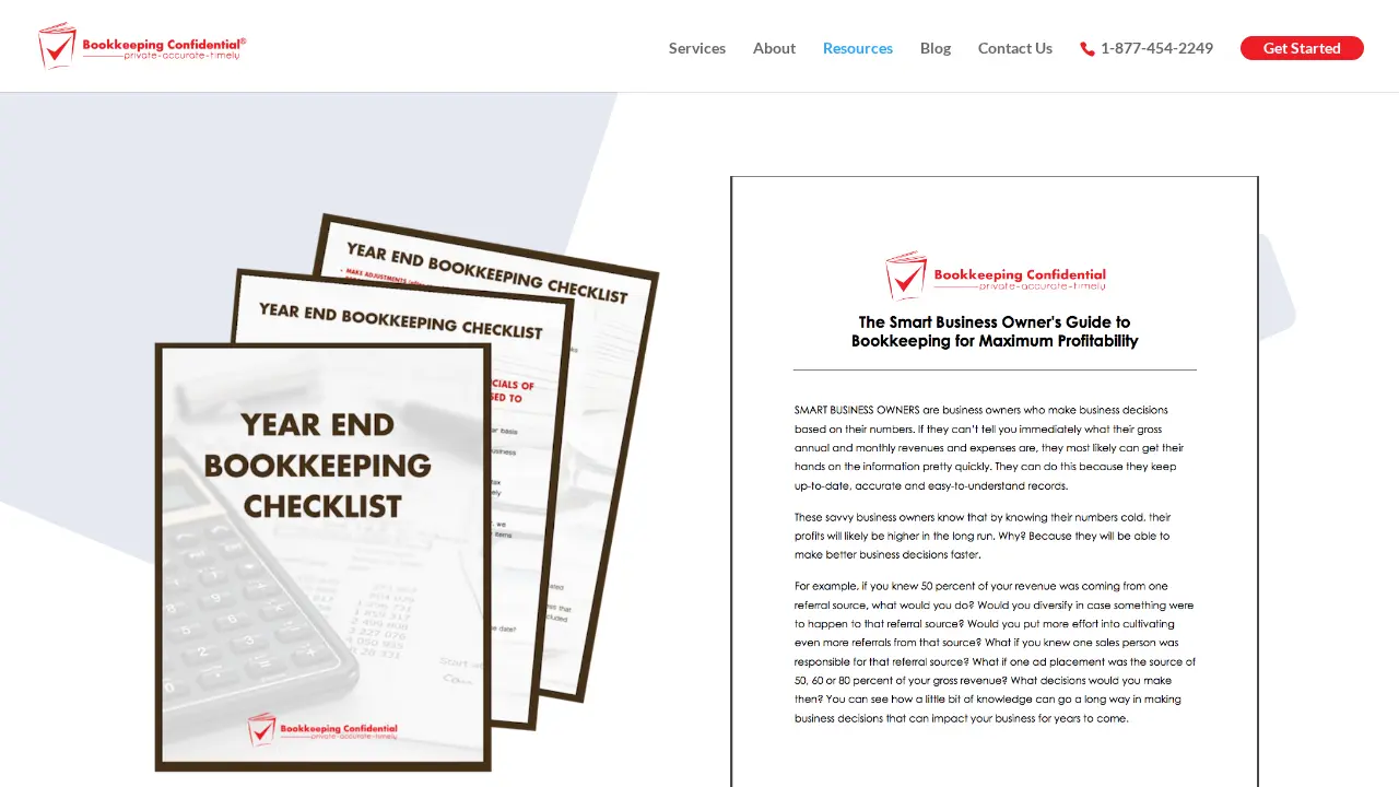 Bookkeeping Confidential page