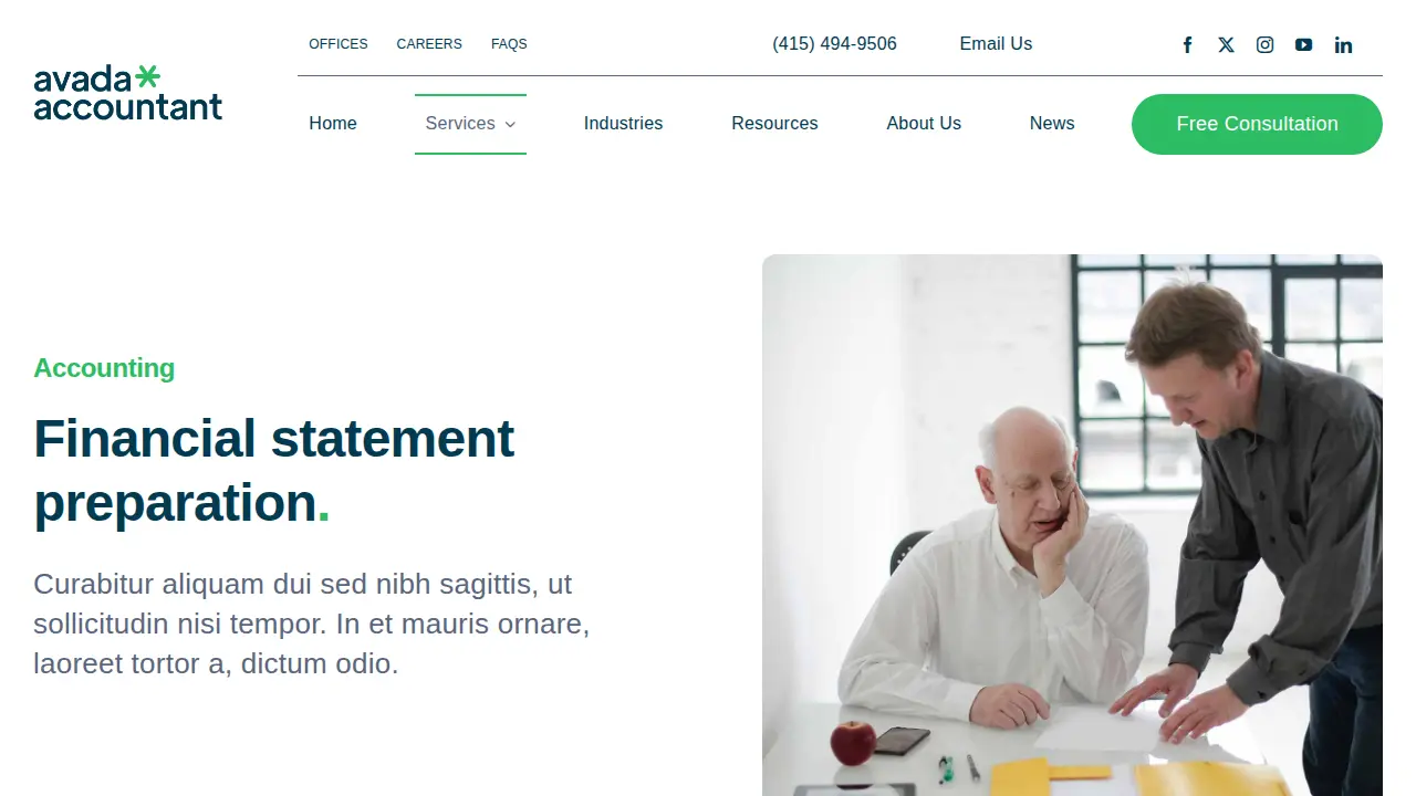 Bookkeeping Experts Plus page