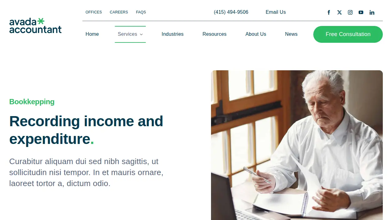Bookkeeping Experts Plus page