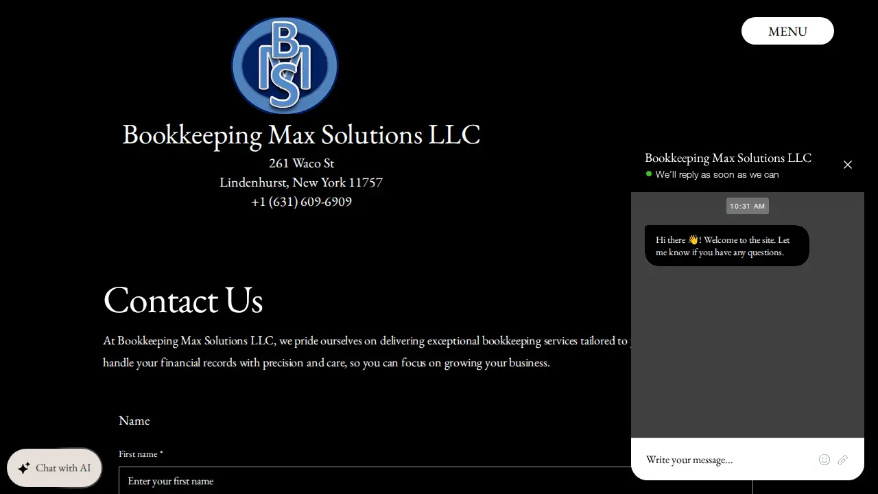 Bookkeeping Max Solutions LLC page