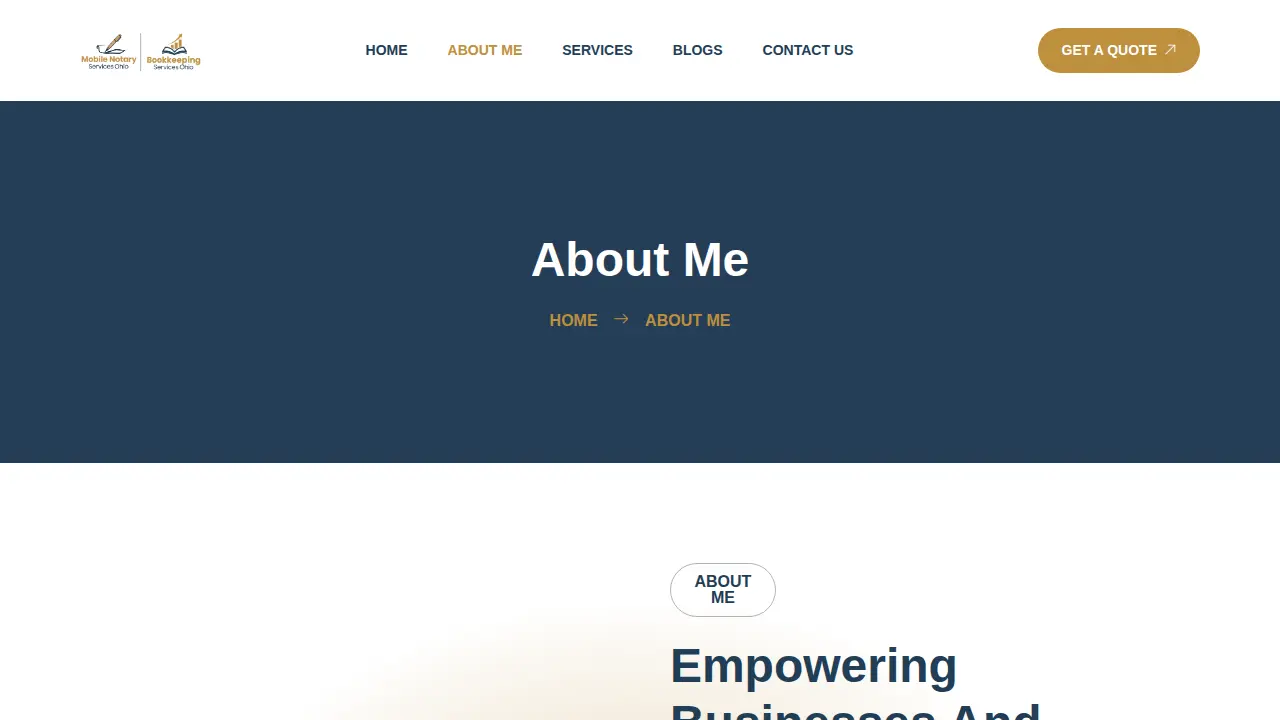 Bookkeeping Services Ohio page