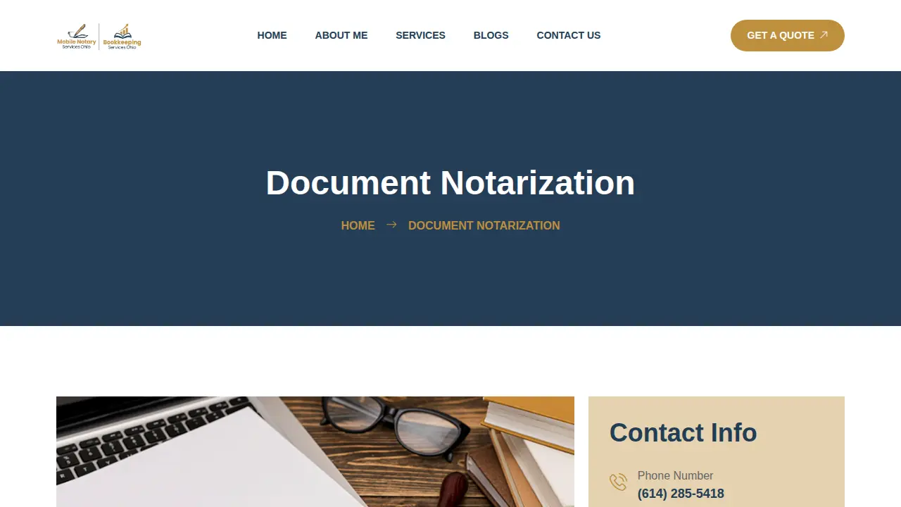 Bookkeeping Services Ohio page