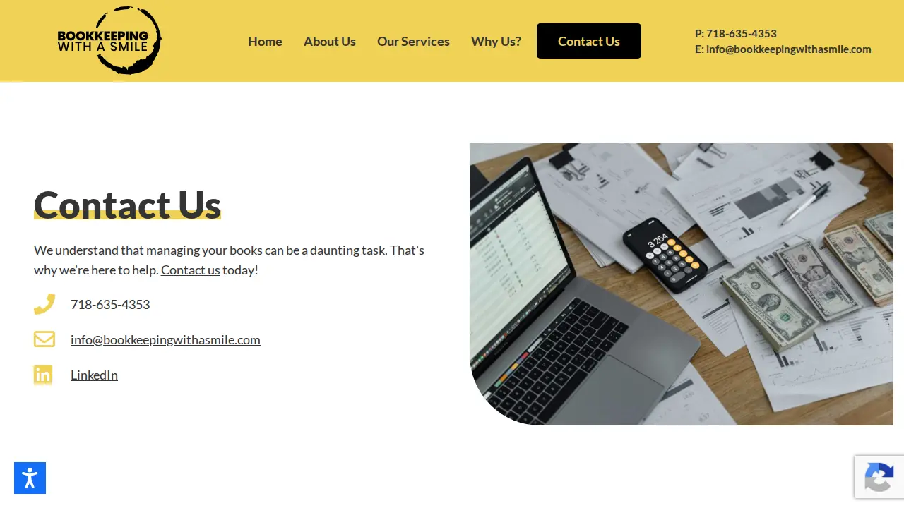 Bookkeeping With A Smile Inc. page