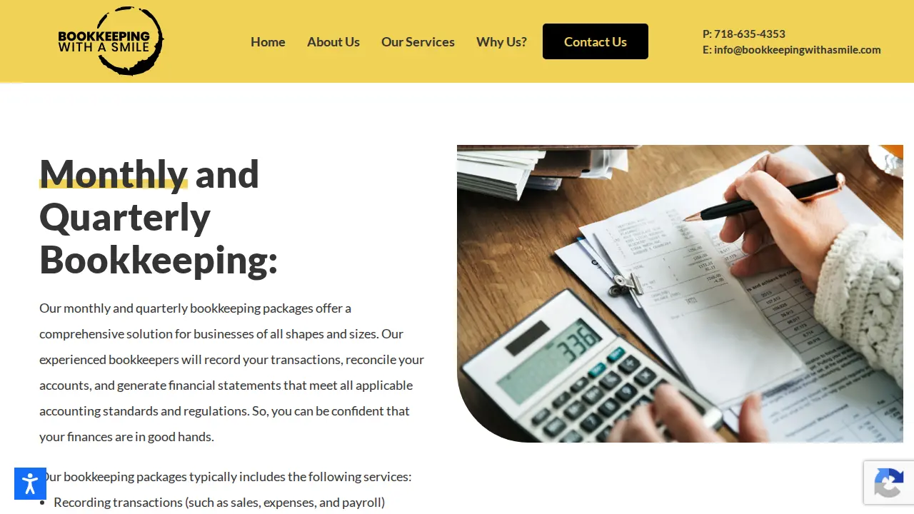 Bookkeeping With A Smile Inc. page