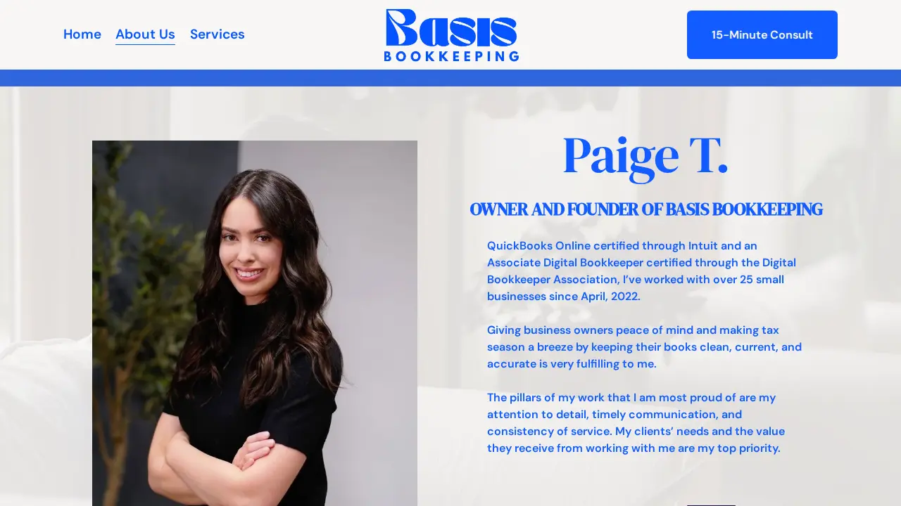 Basis Bookkeeping page