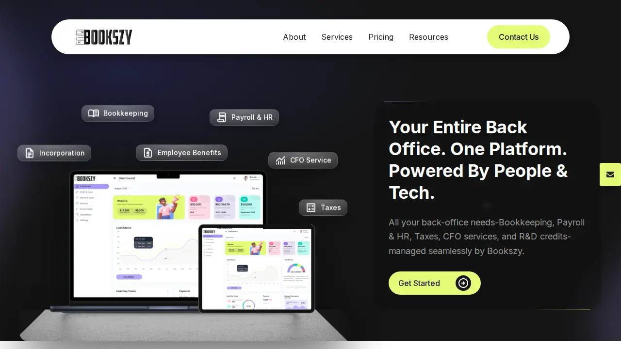 Bookszy | Bookkeeping for Startups and Small Business