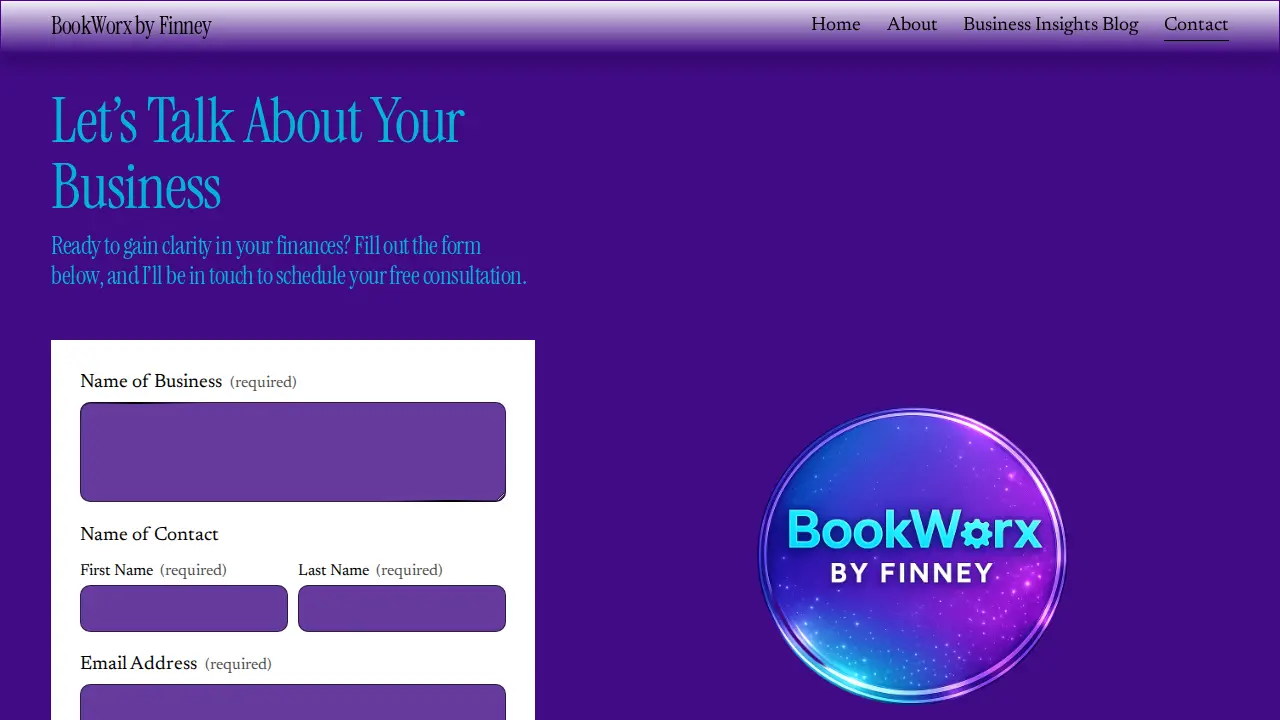 BookWorx by Finney page