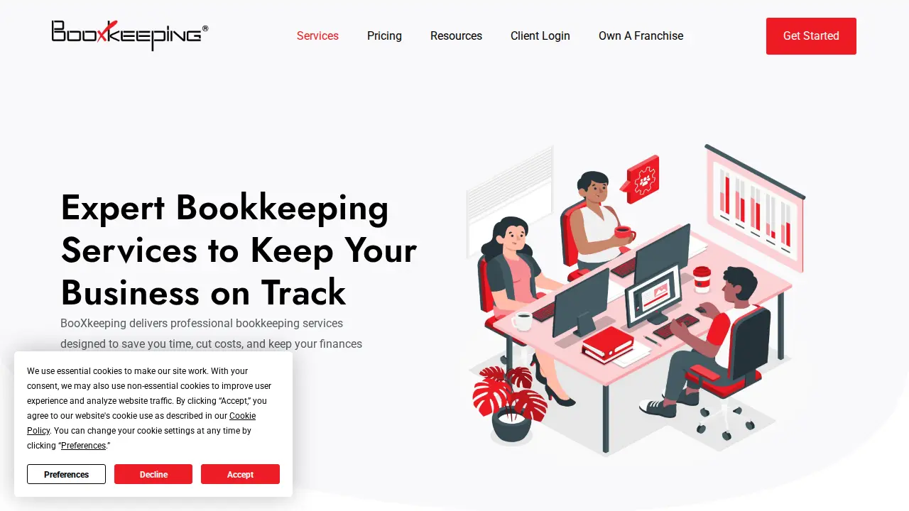 BooxBookkeeping page