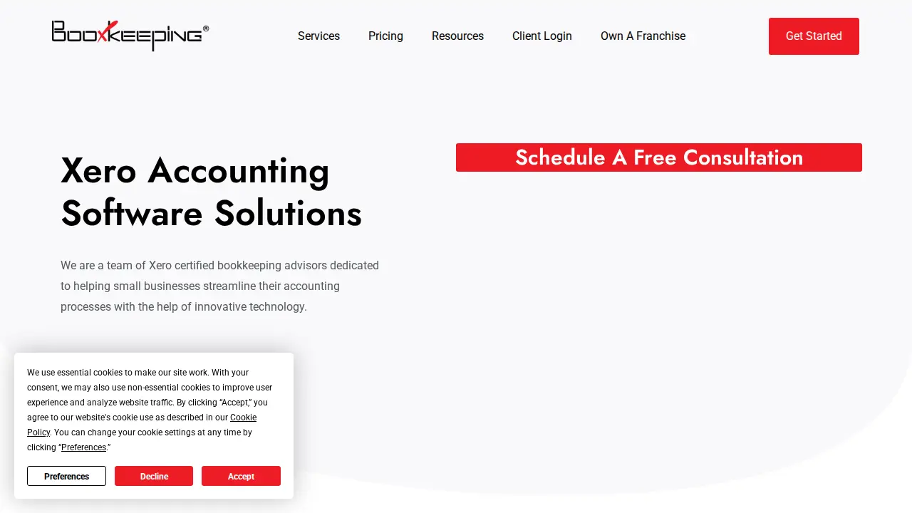 BooxBookkeeping page