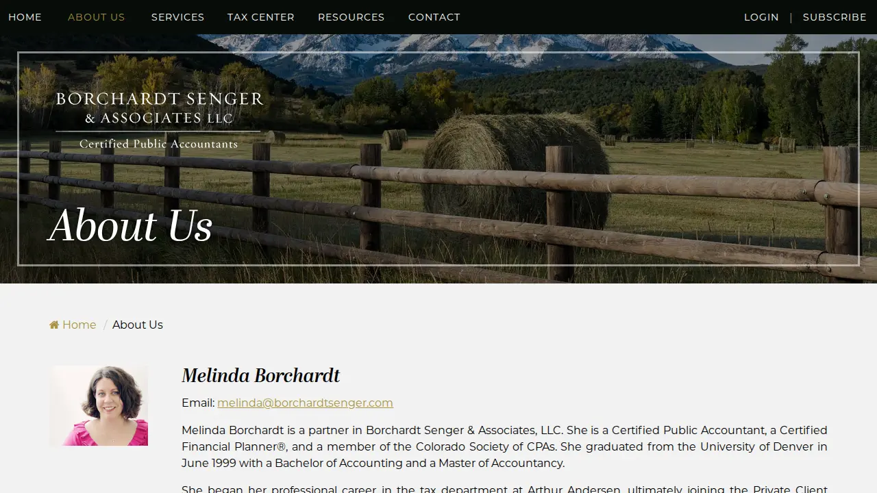 Borchardt Senger & Associates LLC page
