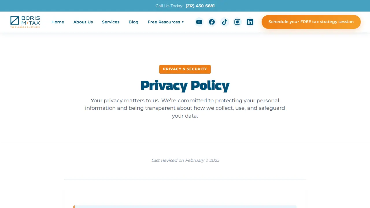 BORISMTAX page