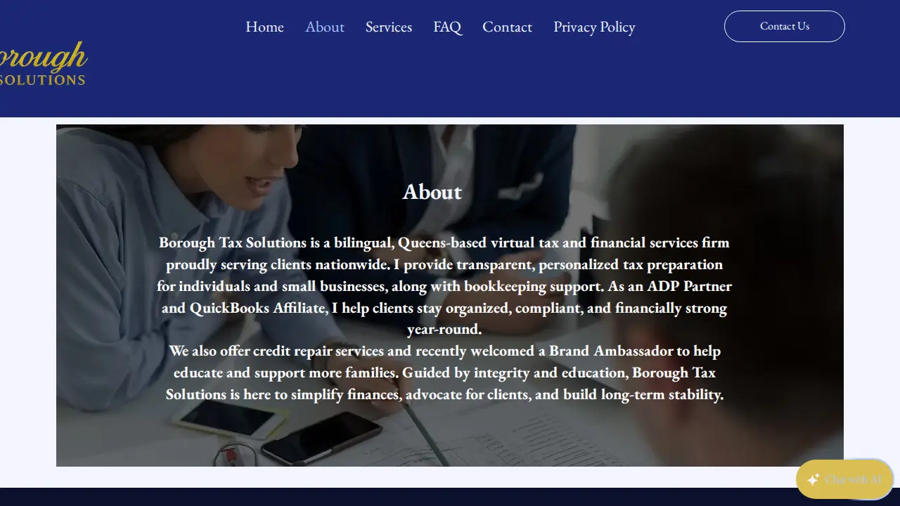 Borough Tax Solutions page