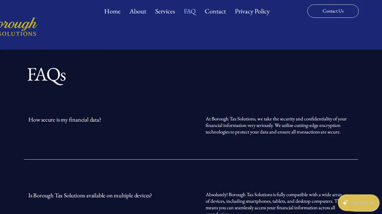 Borough Tax Solutions page