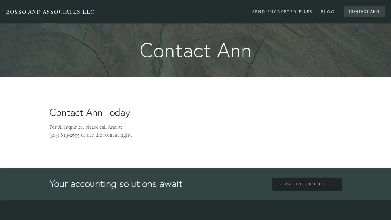 Bosso and Associates LLC page